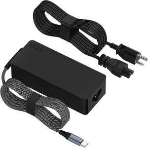 Lenovo ThinkPad T14/T14s/T15 요가 씽크북 크롬북용 Yuncaiz 65W USB C 노트북 충전기 고속 AC 전원