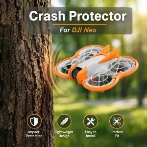 dji 호환 Neo 헤비듀티 아머 보호 키트 링 2개 랜딩 기어 4개 짐벌 충돌 방지 빔 및 테일핀 포함