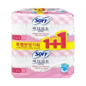 팬티형생리대 쏘피 바디피트 볼록맞춤 중형 22+22입 생리대 -O