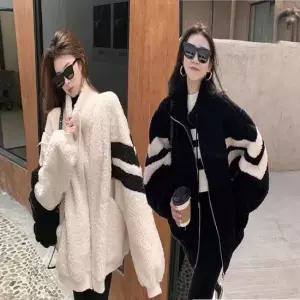셀럽하우스 오버핏 집업 아우터 가오리 후리스 반목 뽀글이 여자
