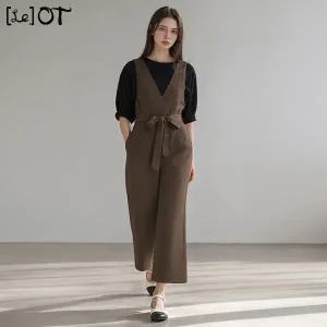 [르오트(LeOT)] 모던시크 엣지 점프 수트 팬츠-사이즈 55~88까지