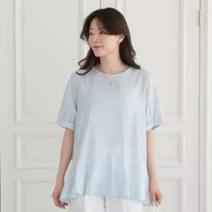 엄마옷 마담4060 페플럼배색블라우스 중년여성 데일리 블라우스 -RBL2606086-