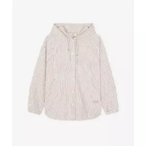 [뉴발란스]NBNAG3W712 87 여성 후드 집업 아우터 WOMEN FROZEN 우븐 후드형 셔켓 S BROWN