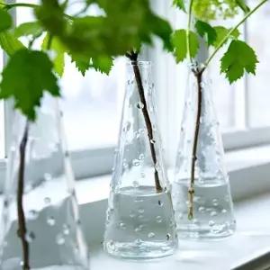 투명 디자인 인테리어 화분 받침 2.5cm 지름 미니인테리어 유리화분