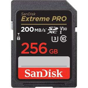 샌디스크 256GB 익스트림 프로 SDXC UHS-I 메모리 카드 - C10 U3 V30 4K UHD SD SDSDXXD-256G-GN4IN