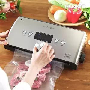 휴고스 가정용 진공포장기 날짜각인 음식 식품 밀봉 위생 보관 진공포장기_BPA-432BZ MNS