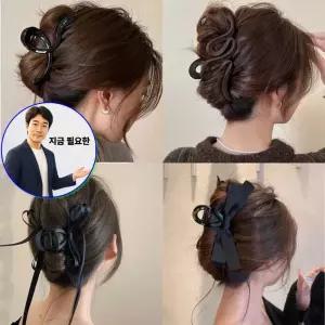 지금 필요한 리본 리본머리핀 헤어악세사리 집게핀 올림머리 머리띠