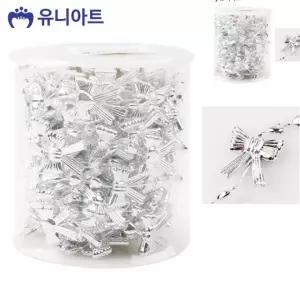 비즈공예비즈 롤비즈줄 비즈체인 비즈팔찌부자재 롤체인비즈 롤체인줄 은색