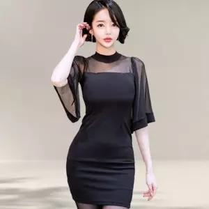 여성 하객 원피스 여름 쉬폰 정장 미니 스커트 치마