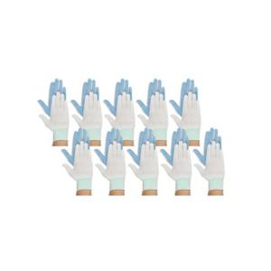 루미나D 오런 고탄력 도트 장갑 흰색 회색 검정 대 10p
