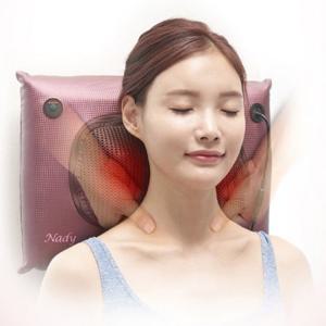 베개 쿠션 안마기 목 어깨 다리 온열 마사지기 지압기
