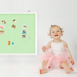 자석 그린 칼라보드(화이트) 120x150cm 카페칠판