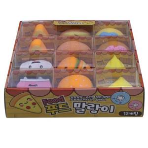 자광 푸드말랑이1박스12개 푸드모양 감정해소장난감