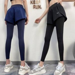 우먼 요가 피트니스 마라톤 실내 베이직 액티브투피스세트 포치 슬랙스