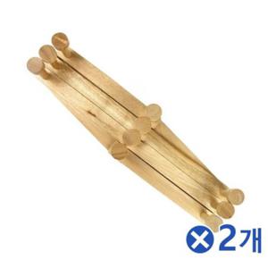 사무실가방걸이 나무 자바라 옷걸이 대형x2개 모자정리 벽걸이옷걸이