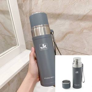 이중스텐 진공 보온병 750ml 그레이 헬스텀블러 쉐이크텀블러