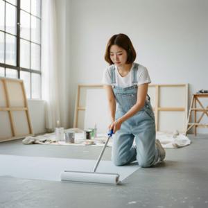 셀프 인테리어 바닥 페인트 롤러 20인치 도장용 부자재