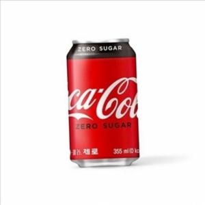 탄산 코카콜라 제로 뚱캔 제로 캔 355ml 가정용 24캔 슈가