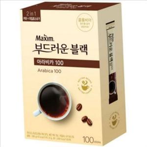부드러운 블랙 커피 스틱 인스턴트 아라비카 블랙 커피 100개 사무실