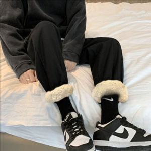 극강 남성 양털 조거 팬츠 따뜻한 남성 후리스 조거 팬츠