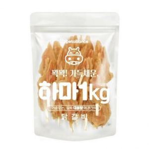 EAS 펫얼라이언스 강아지간식 하마 닭갈비 1kg
