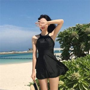 플레어 원피스 수영복 빅사이즈 빅사이즈 여성 실내 수영복 체형 보정