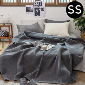 해피니 이불 순면 60수 피그먼트 워싱 스프레드 슈퍼싱글 SS (차콜)