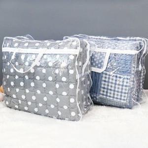1개-10장(51x48+12cm)PVC이불가방 이불정리함 누비 차렵 침대이불정리