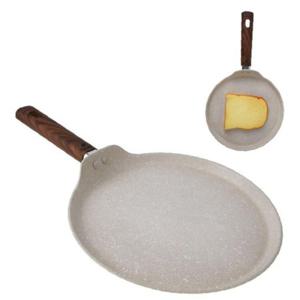 논스틱 알루미늄 튼튼 플랫 크레이프 또띠아 팬 25cm