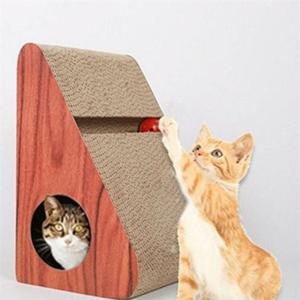 고양이 숨숨 집 수직삼면 고양이 집 골판지 휴식처 반려묘 은신처 반려동물 스크래치 스크래쳐 숨바꼭질