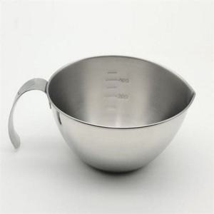 스텐 믹싱 볼 750ml 스테인리스 믹싱 볼 다용도 일체형 베이킹 손잡이 깊은 주방 계량용 조리용 요리 그릇