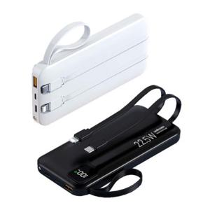 USB iOS핀 C타입 10000MAH 충전케이블 일체형 보조배터리 노트북 스마트폰 태블릿 PC 2대 동시 충전가능