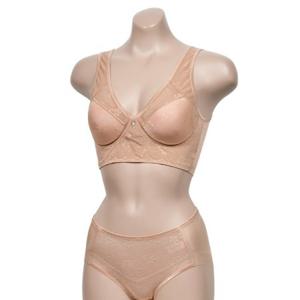 혜명잡화몰 (럭센스) 우아하면서도 편안한 플라워 패턴 B컵 브라 팬티 세트 노와이어브라세트 여성노와이어