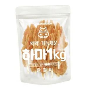 하마 부드러운 닭갈비 1kg 강아지 실속 대용량 간식