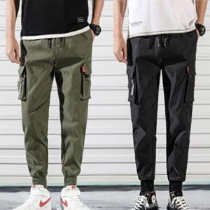남성 캐주얼 데일리 패션 시보리 밴딩 바지 남자 슬랙스 빈티지 청바지 워싱 반바지