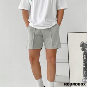 라운드박스 그레이 맨즈 액티브 코튼 스?? 쇼츠 남성 트레이닝 면 반바지 4부 헬스 런닝 여름 추리닝