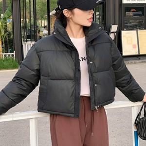 미니멀 여성아우터점퍼 캐주얼점퍼 크롭 오버핏점퍼 데일리점퍼 베이직 3컬러