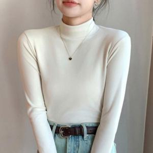 이너 반폴라 반목티 여성 여성가을티셔츠 6color 면폴라티 긴팔