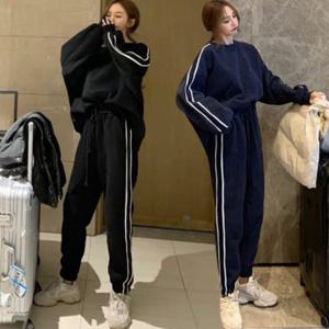 여성캐주얼운동 바지 여자운동복상하 여자츄리닝 셋트 여성트레이닝 츄리닝