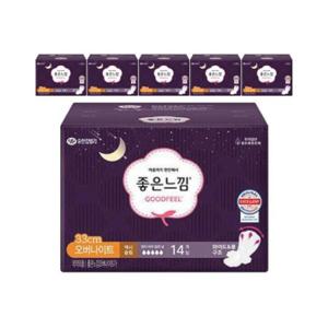 루미나D 울트라 좋은느낌 날개형 오버나이트 14입 5개
