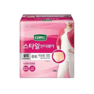 디펜드 스타일 언더웨어 슬림 중형 여성용 10 입
