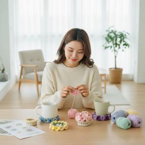 수예 컵받침 DIY 티코스터 만들기