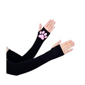 루미나D 고양이 발바닥 여성 팔토시 손등 자외선차단 라이딩 자전거장갑 팔워머 사이클용 암슬리브