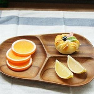 3절 우드 플레이팅 접시 사각형 원목 플레이팅 접시 나눔 디저트