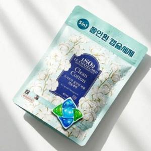 얼룩 세척은 깔끔하게 포근한 코튼향기 캡슐세제 30입