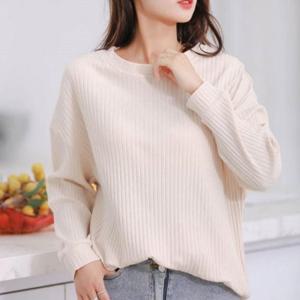 여성 여자 노브라긴팔티셔츠 캡내장골지티 캡티셔츠 홈웨어 노브라티셔츠