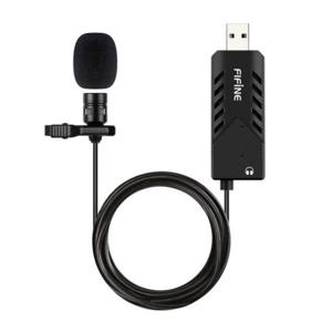 FIFINE K053 USB PC 라발리에 마이크 핀마이크 개인방송 유튜브방송 틱톡 디스코드 게임방송