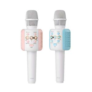 USB C타입 블루투스 5.1 노래방 마이크 핑크 블루 매직보이스 음성변조 스마트폰 연결 다이나믹 스피커