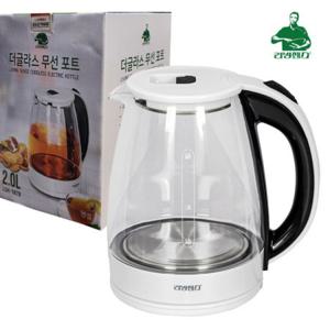 리빙센스1878/2L 더글라스 대용량 무선 전기포트 유리 전기 주전자 커피 포트