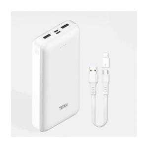 루미나D 20000mah 대용량 보조배터리 타이탄 슬림듀얼 c타입 케이블 8핀젠더